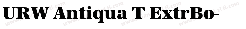URW Antiqua T ExtrBo字体转换